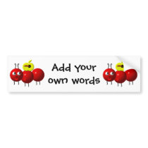 Cute ant with apple