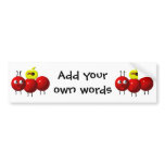 Cute ant with apple bumper stickers