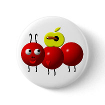 Cute ant with apple