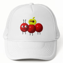 Cute ant with apple