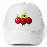 Cute ant with apple hats