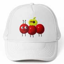 Cute ant with apple