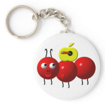 Cute ant with apple