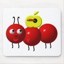 Cute ant with apple