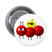 Cute ant with apple pins