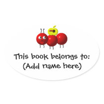 Cute ant with apple