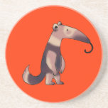 Cute anteater drink coasters