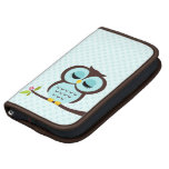 Cute Aqua Owl Organizer