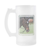 Cute Arabian Horse Frosted Mug