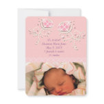 Cute Argyle Pink Baby Girl Announcement