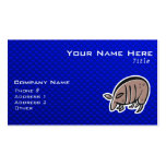 Cute Armadillo; Blue Business Cards