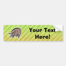Cute Armadillo Design Bumper Stickers