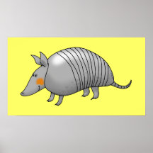 Cute armadillo print