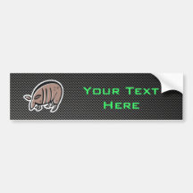 Cute Armadillo; Sleek Bumper Stickers