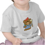 Cute Artist Teddy Bear Tee Shirts