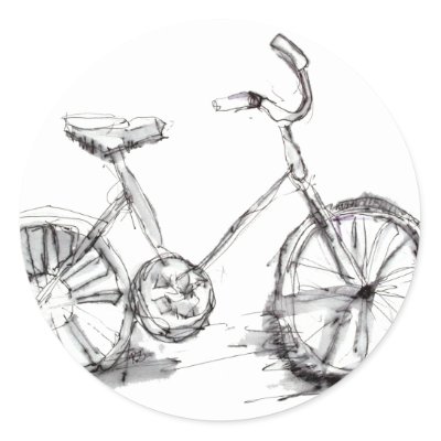 Track Bike Drawing