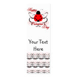 Cute Artsy Valentine Heart Ladybug Bookmark business cards