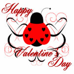 Cute Artsy Valentine Heart Ladybug Ornament photo sculptures