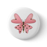 Cute as a Bug · Pink & Brown Butterfly buttons
