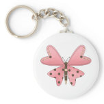 Cute as a Bug · Pink & Brown Butterfly keychains