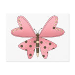 Cute as a Bug · Pink & Brown Butterfly postcards