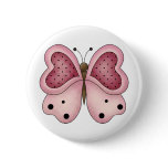 Cute as a Bug · Pink & Cerise Butterfly buttons