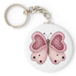 Cute as a Bug · Pink & Cerise Butterfly keychains