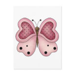 Cute as a Bug · Pink & Cerise Butterfly postcards