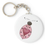 Cute as a Bug · Pink Ladybug keychains