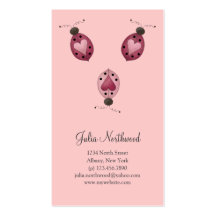 Cute as a Bug · Three Ladybugs Business Card Templates