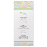 Cute as a Button | Baby Shower Menu rack cards