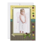 cute as a button photo frame Gift Greeting invitations
