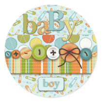 Cute as a Button Sticker