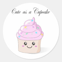 Cute as a Cupcake Sticker