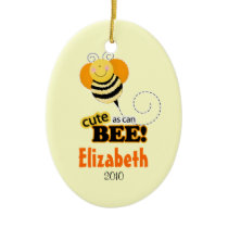 CUTE AS CAN BEE Personalised Christmas Ornament