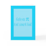 CUTE AS PIE blue new baby card