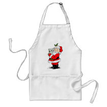 Cute Australian Christmas Santa with koala Apron