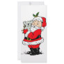 Cute Australian Christmas Santa with koala Custom Rack Cards