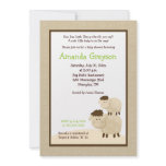 Cute Baa Baa Sheep 5x7 Baby Shower Invite Neutral invitations