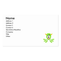 Cute Baby Alien Business Card