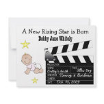 Cute baby announcement invitations