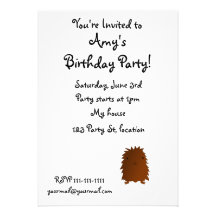 Cute baby bigfoot custom invite