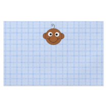 Cute Baby Boy. Blue Check Background. Personalized Flyer