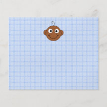 Cute Baby Boy. Blue Check Background. Personalised Flyer