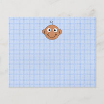 Cute Baby Boy. Blue Check Background. Full Color Flyer