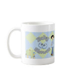 Cute Baby Boy Blue Shower Invitation mugs