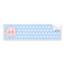 Cute Baby Boy, on blue polka dot pattern. Bumper Sticker