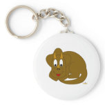 Cute Baby Brown Dinosaur keychains