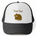 Cute Baby Brown Dinosaur Three Horn Mesh Hat