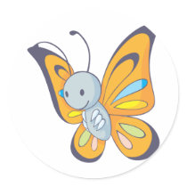Cute Baby Butterfly Cartoon